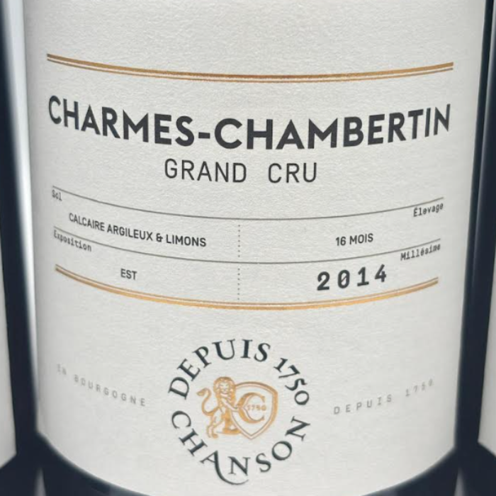 Chanson Pere & Fils Charmes-Chambertin Grand Cru 2014