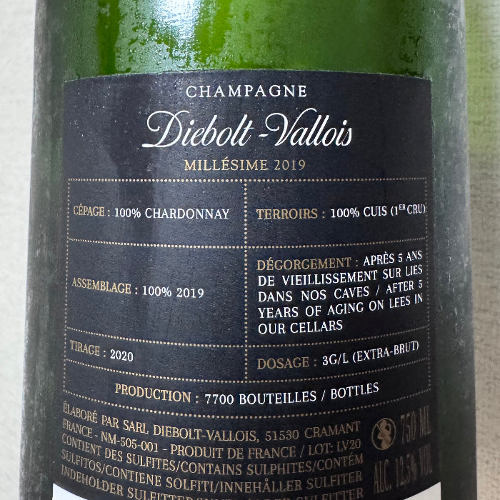 Diebolt Vallois Blanc de Blancs Millesime 2019