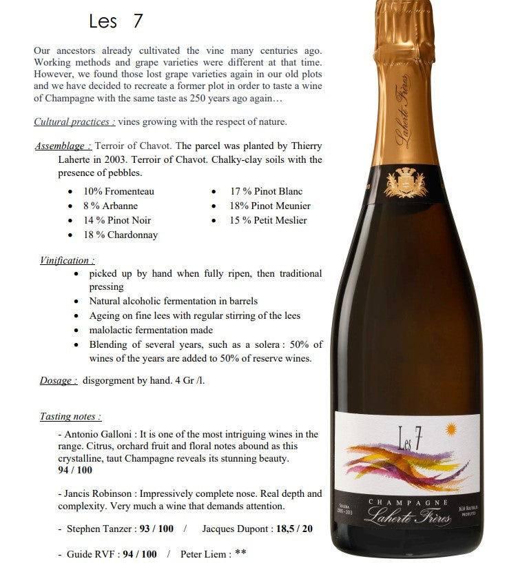 Laherte Freres Les 7 Extra Brut Solera