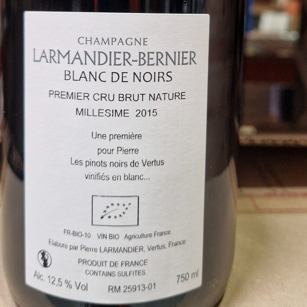 Larmandier Bernier Blanc de Noirs 1er Cru Extra Brut 2015