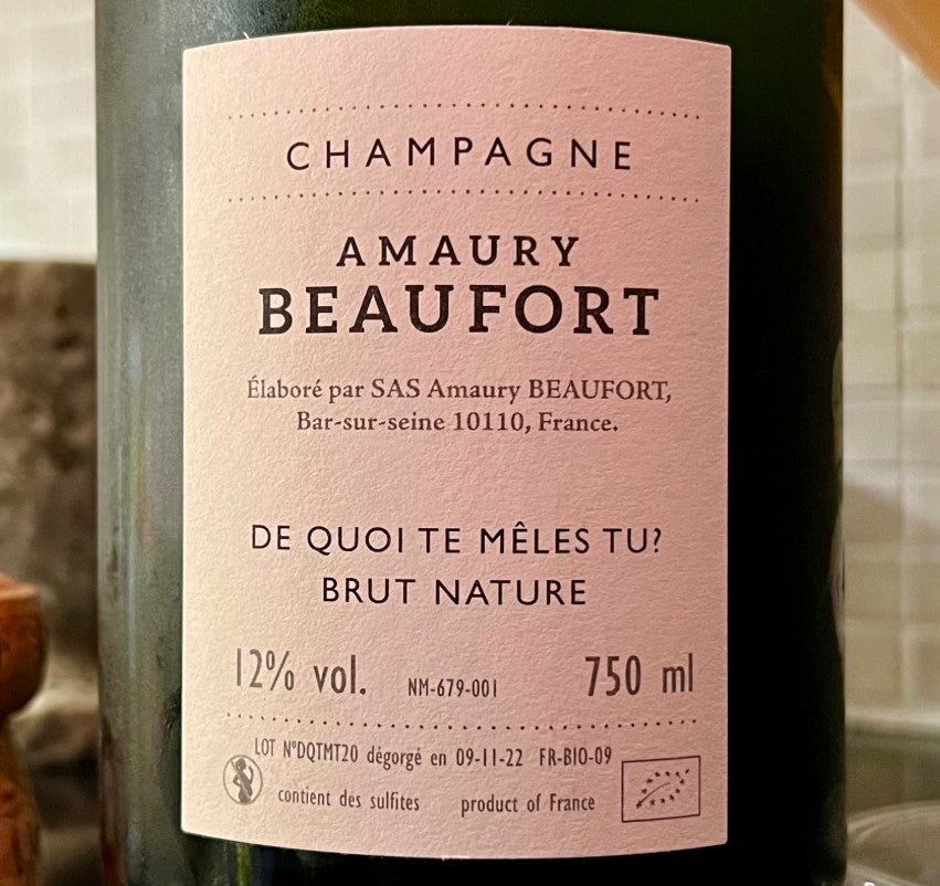 Amaury Beaufort Loic Naudinot De Quoi Te Meles Tu Brut Nature (2022 base)