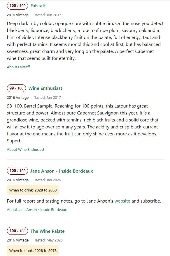 Chateau Latour 2016