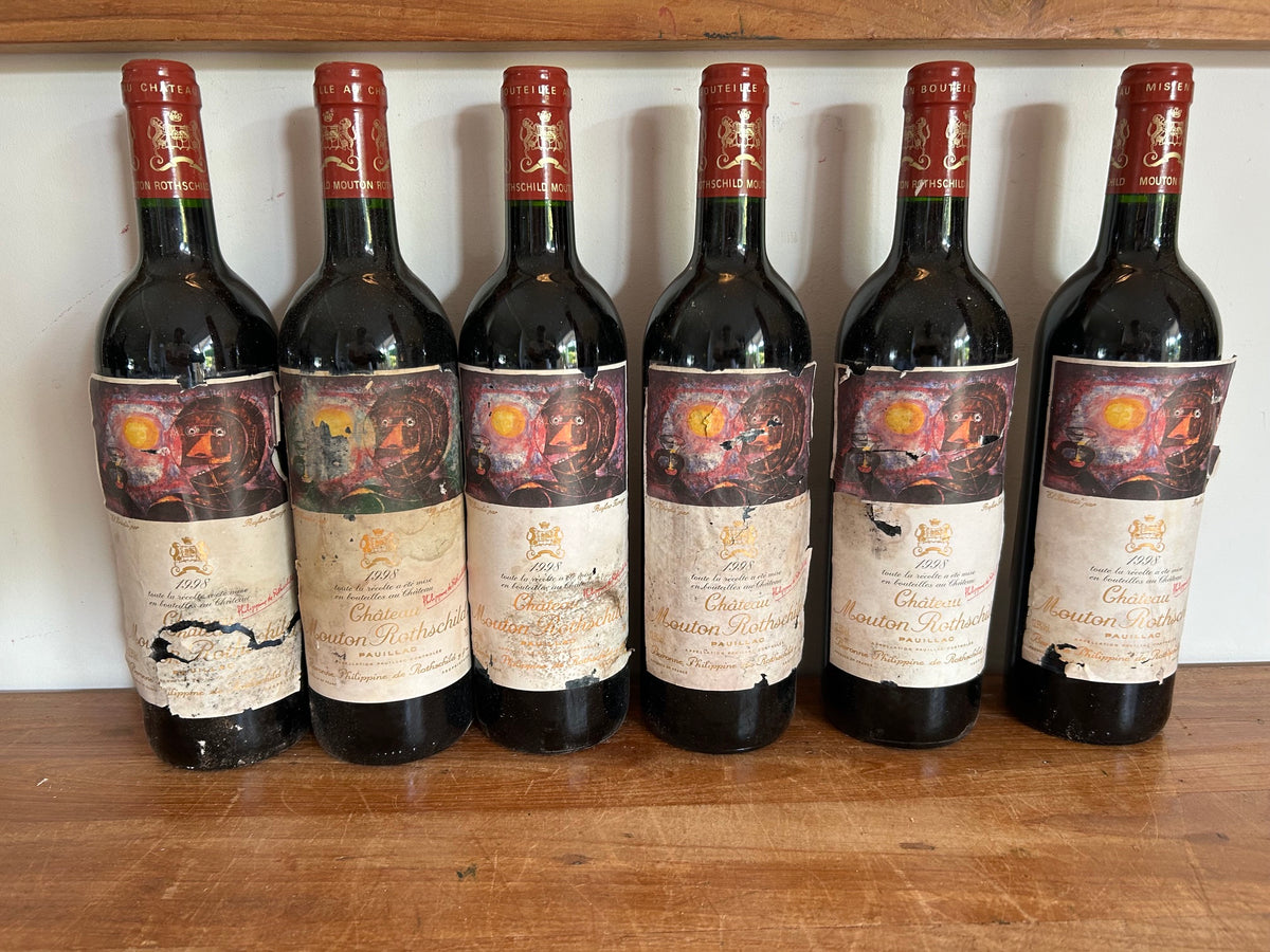 Chateau Mouton Rothschild 1998 (damaged label)