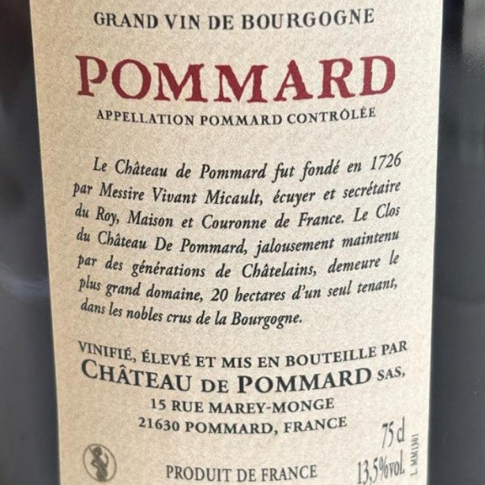 Chateau de Pommard Pommard Grand Vin 2013 (2026 release) – SELECTWINE