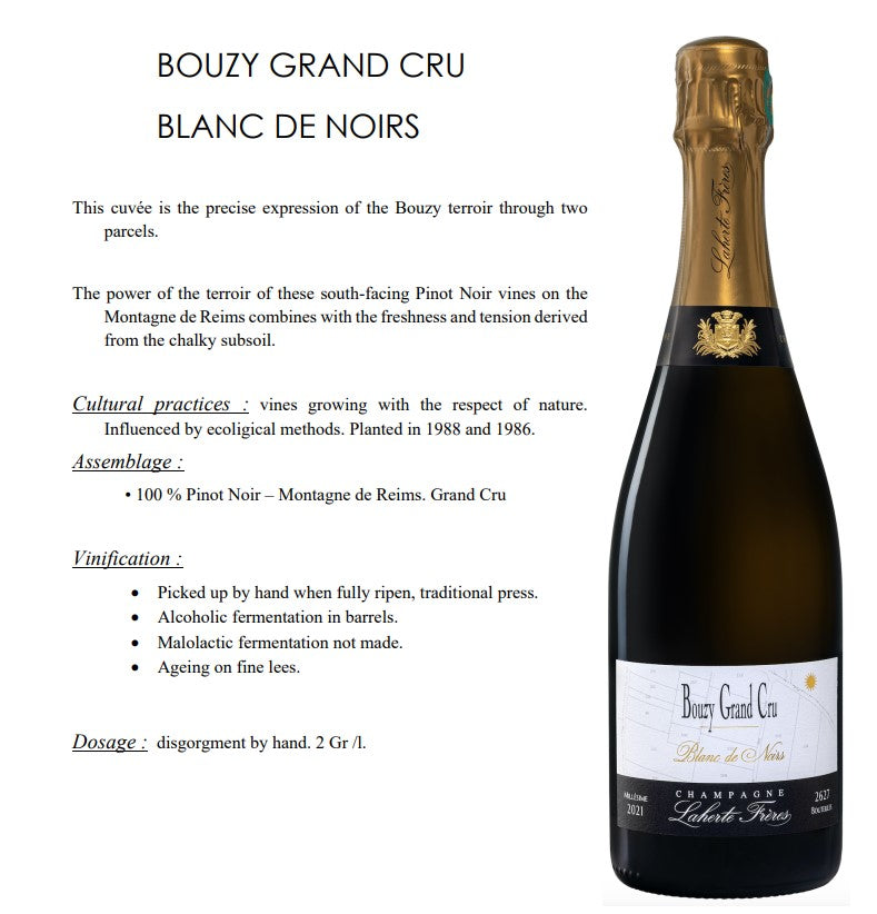 Laherte Freres Bouzy Grand Cru Blanc de Noirs Extra Brut 2021