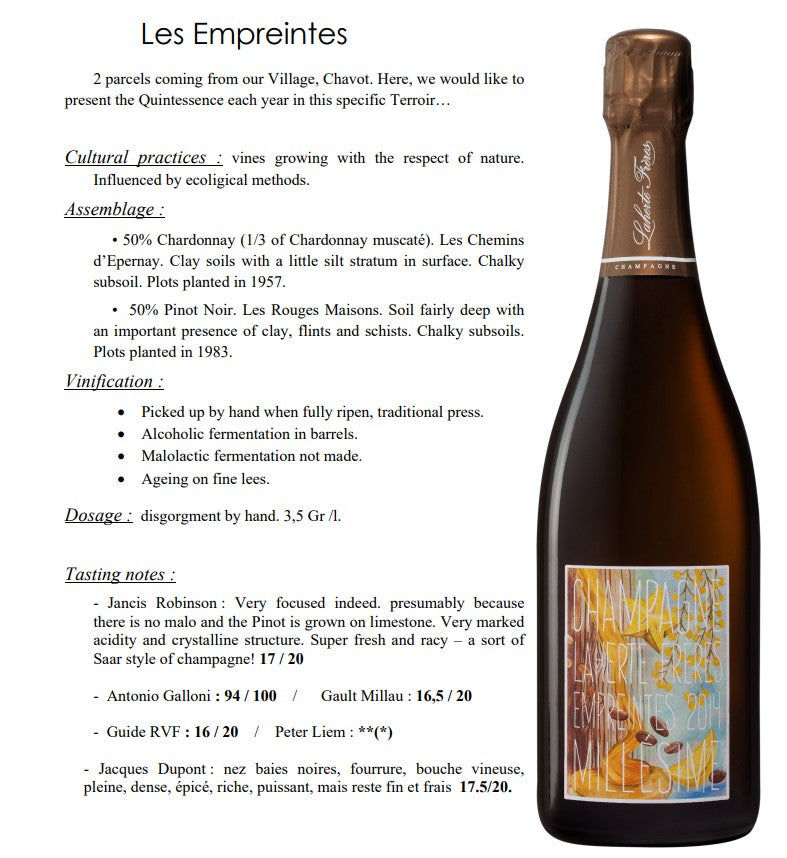 Laherte Freres Les Empreintes Extra Brut 2018