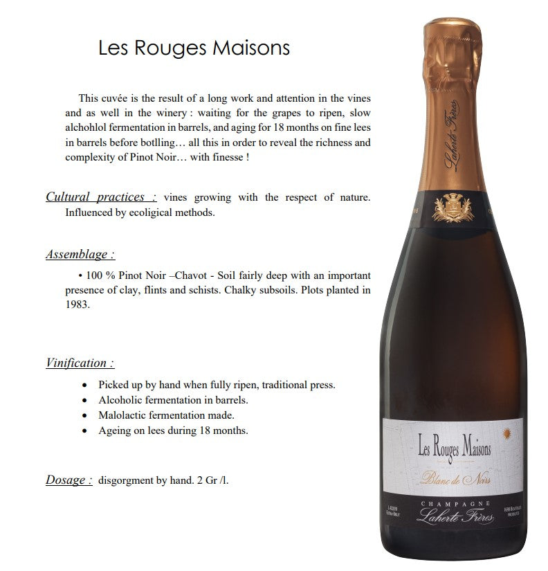 Laherte Freres Les Rouges Maisons Blanc de Noirs Extra Brut 2020