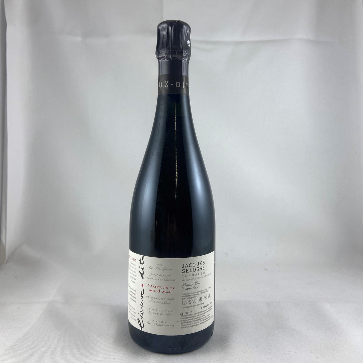 Jacques Selosse Lieux-dits Sous le Mont Mareuil Sur Ay Grand Cru Extra Brut (deg. Jan 2017)